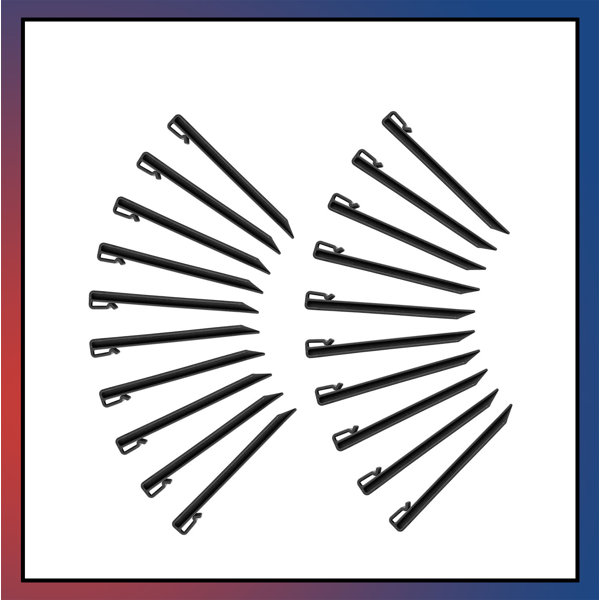 Arlmont & Co. 20Pack Heavy Duty Plastic Edging Nails, Archoring